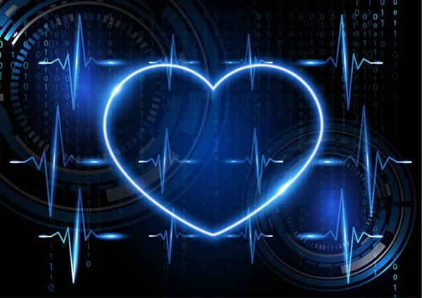 Vinvestigación Médica Salud Humana Examen Cardiológico Tecnología Moderna Ilustración Vectorial — Vector de stock