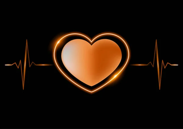 Pesquisa Médica Saúde Humana Exame Cardiológico Ilustração Vetorial Abstrata Coração — Vetor de Stock