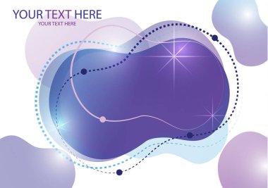 Yaratıcı soyut arkaplan Akışkan Biçim Renkleri ve Şekiller. Hareketli parlak şekilli bir vektör. Pankart ya da poster için gelecek tasarımı, poster tasarımı.