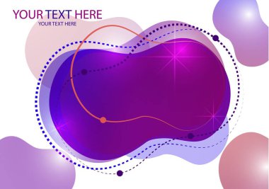 Yaratıcı soyut arkaplan Akışkan Biçim Renkleri ve Şekiller. Hareketli parlak şekilli bir vektör. Pankart ya da poster için gelecek tasarımı, poster tasarımı.