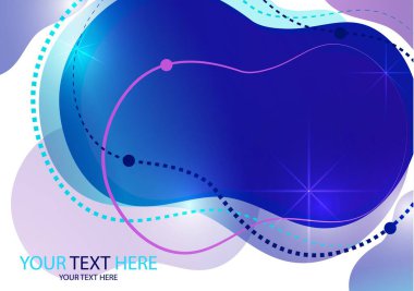 Yaratıcı soyut arkaplan Akışkan Biçim Renkleri ve Şekiller. Hareketli parlak şekilli bir vektör. Pankart ya da poster için gelecek tasarımı, poster tasarımı.