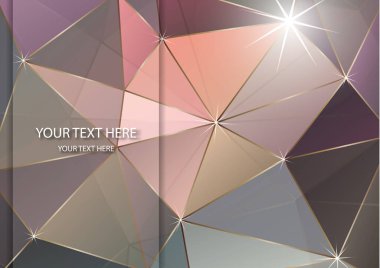 Vektör soyut çok renkli çokgen mozaik arka plan. Modern geometrik üçgen desen. Origami stili ve eğimli. İş tasarım şablonu. Vektör illüstrasyonu