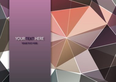 Vektör soyut çok renkli çokgen mozaik arka plan. Modern geometrik üçgen desen. Origami stili ve eğimli. İş tasarım şablonu. Vektör illüstrasyonu