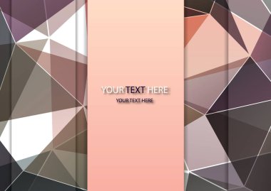 Vektör soyut çok renkli çokgen mozaik arka plan. Modern geometrik üçgen desen. Origami stili ve eğimli. İş tasarım şablonu. Vektör illüstrasyonu