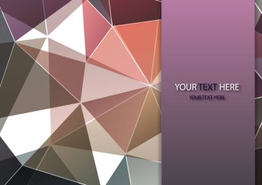 Vektör soyut çok renkli çokgen mozaik arka plan. Modern geometrik üçgen desen. Origami stili ve eğimli. İş tasarım şablonu. Vektör illüstrasyonu