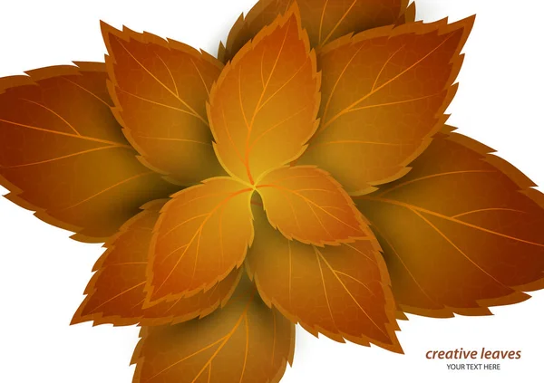 Όμορφο Φωτεινό Δημιουργικό Υπόβαθρο Φύλλα Και Χώρο Για Κείμενο Σχεδιασμός — Διανυσματικό Αρχείο