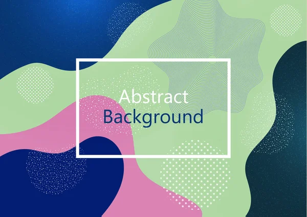 Asgari moda tarzında yaratıcı bir arkaplan. Soyut şekiller, dalgalar, daireler, noktalar. Kapak, poster, broşür, web sitesi arka planı veya reklam için tasarım. Vektör illüstrasyonu