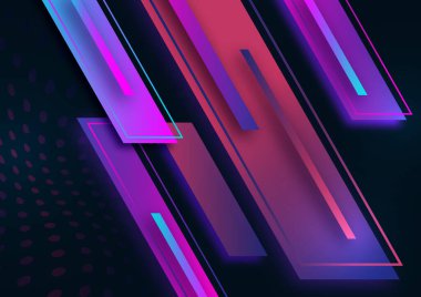 Gradyan çizgili ve noktalı modern geometrik arkaplan. Parlak iş şablonu. Vektör illüstrasyonu.