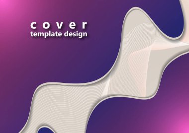 Parlak soyut eğimli dalga arkaplanı. Reklam ve pazarlama şablonu. Tasarımınız için vektör illüstrasyonu.