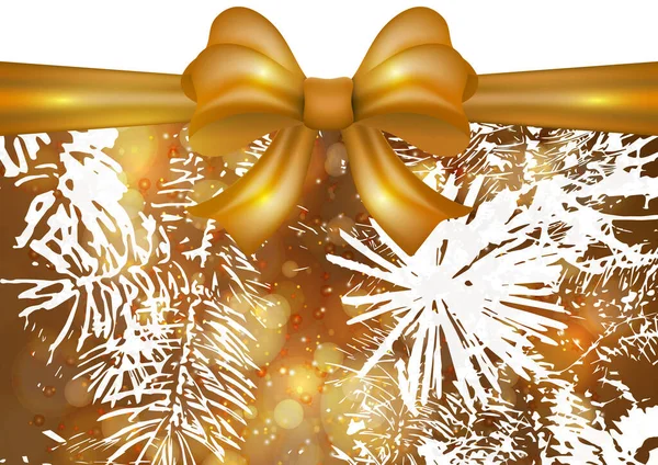 Sziluett Egy Karácsonyfa Egy Világos Színű Háttér Vakító Szikrázó Nagyszerű — Stock Vector