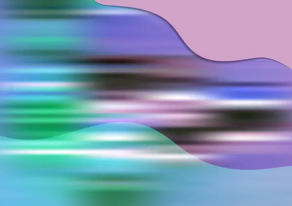 Неоновые Блестящие Линии Волновой Цвет Фона Абстрактный Красочный Шаблон Футуристическая — стоковый вектор