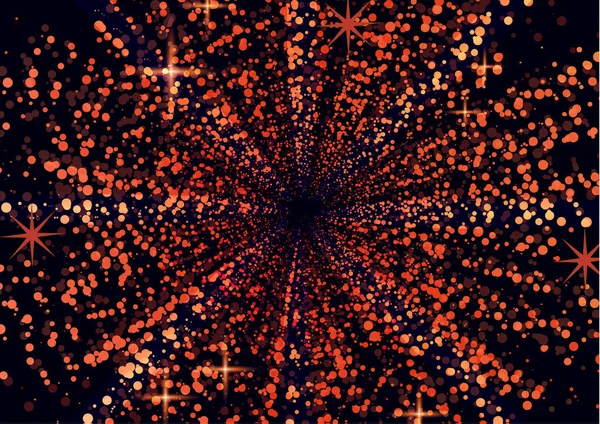 Particules Lumineuses Effet Fond Scintillant Texture Scintillante Éclat Magique Étoile — Image vectorielle