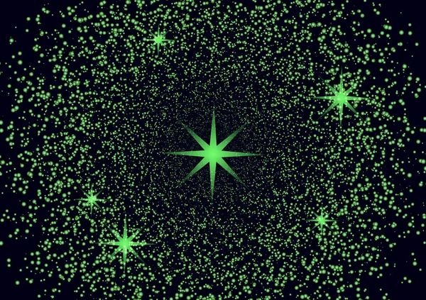 Helle Lichtteilchen Glitzern Hintergrund Magische Glitzernde Textur Magischer Sternenstaub Löst — Stockvektor