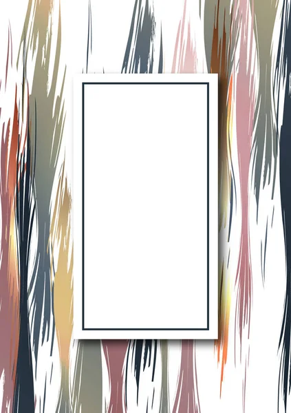 Яркие Краски Чернильная Кисть Линии Текстуры Белый Фон Элемент Художественного — стоковый вектор