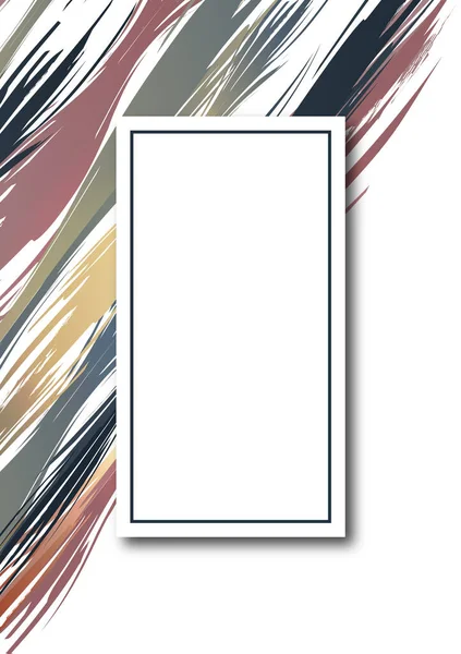 Jasné Barvy Úder Inkoustem Čáry Textury Bílé Pozadí Prvek Uměleckého — Stockový vektor