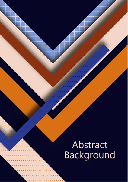 Abstrakt Geometrisk Struktur Design Med Färgade Hörn Som Pilar Grafisk — Stock vektor