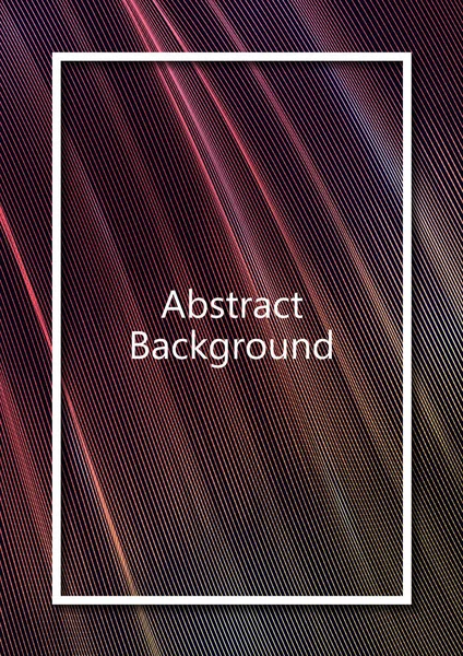 Abstraktes Wellenförmiges Quadratisches Gitter Auf Schwarzem Hintergrund Heller Farbverlauf Eleganter — Stockvektor