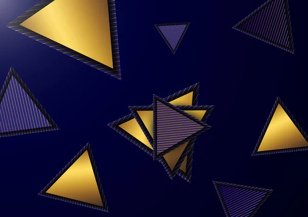 Abstracte Driehoek Lijn Streep Patroon Vector Achtergrond — Stockvector