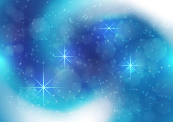Invierno Nieve Estrellas Deslumbramiento Vía Láctea Fondo Creativo Abstracto Navidad — Vector de stock