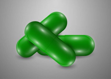 Parlak haplarla, kapsüllerle dolu bir geçmiş. İyi sağlık ve antibiyotikler için vitamin hapları. Web sitesi afişi. Eczane, ağrı kesici kapsüller ve ilaçlar. Vektör illüstrasyonu