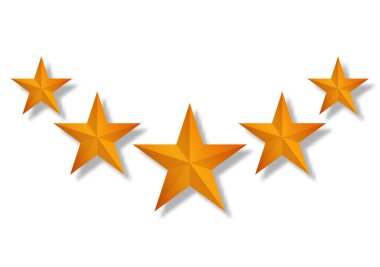 En iyi derecelendirme. Beyaz arkaplanda ikon. Vektör illüstrasyonu