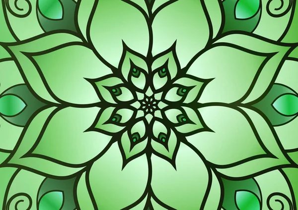 Ornement Floral Mandala Bannière Ethnique Ornementale Motifs Islamiques Arabes Indiens — Image vectorielle