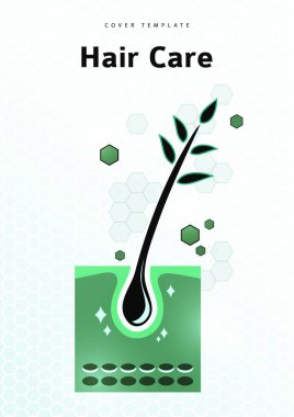 Yaratıcı yalıtılmış saç kökü ikonu. Vektör logosu saç tanılama merkezi. Güzellik salonu konsepti, yardım kliniği, kırık uçlar, saç dökülmesi, saç sağlığı, şampuan, saç kremi.