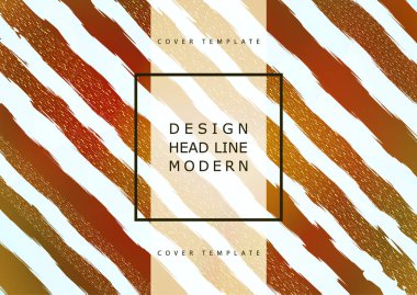 Soyut eğri çizgileri arka plan, dekoratif parçacıklar. El yapımı modaya uygun bir doku. Tasarımınız için modern şablon. Vektör illüstrasyonu