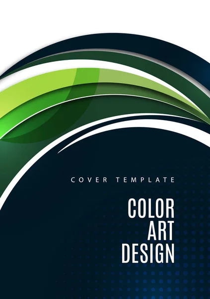 Fond Géométrique Coloré Éléments Ronds Lisses Composition Dynamique Des Figures — Image vectorielle