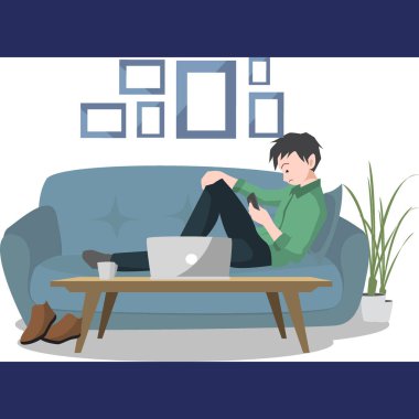 Bir erkek evde çalışırken üretken değildir.