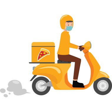 Pizza dağıtım servisinin bir resmi