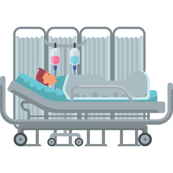 Hasta hastanede yoğun bakımda.