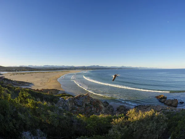 View Lookout Beach Keurbooms River Tsitsikamma Mountains Plettenberg Bay Garden — Stock Photo, Image