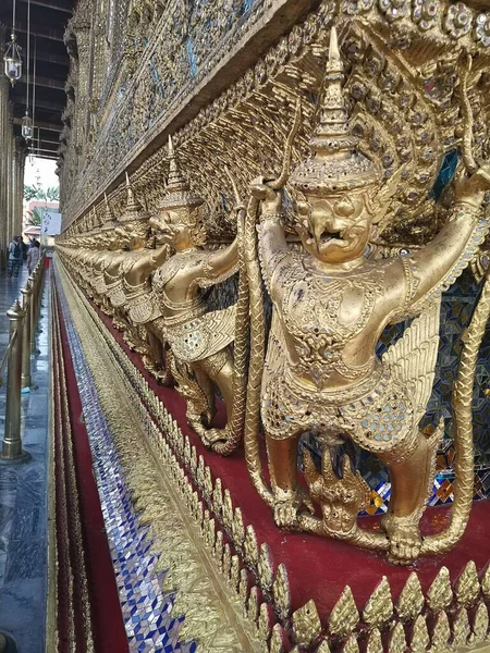 Μπανγκόκ Ταϊλάνδη Καταπληκτική Αρχιτεκτονική Όλοι Ναοί Στην Ταϊλάνδη Είναι Διακοσμημένα — Φωτογραφία Αρχείου
