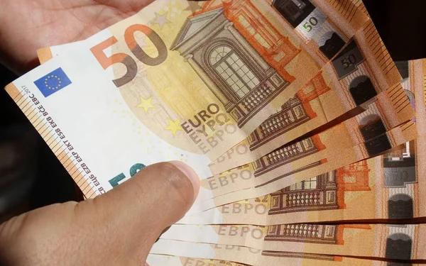 Euro Banknotes Wealth — Stock Photo, Image