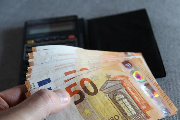 Eurobankbiljetten Donatie Aanbieding — Stockfoto
