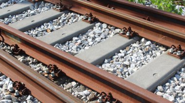 Tren rayları - turizm veya iş için seyahat