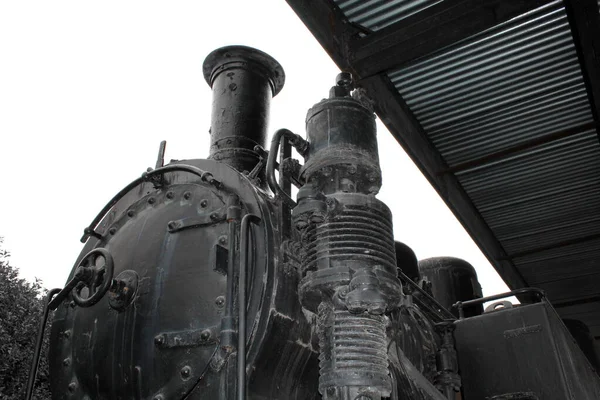 Vintage Pociąg Torach Podróże — Zdjęcie stockowe