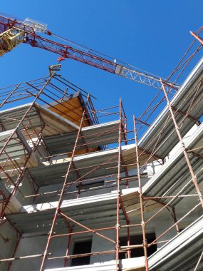 Coronavirus 'tan sonra inşaat alanındaki çalışmalar devam ediyor.