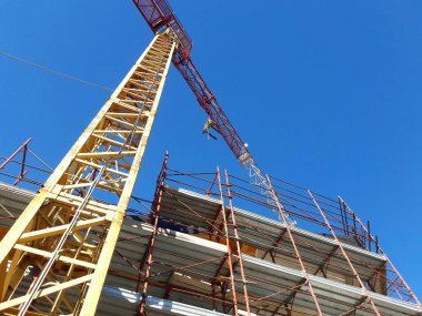 Coronavirus 'tan sonra inşaat alanındaki çalışmalar devam ediyor.