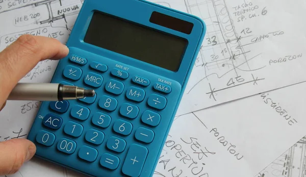 Calculations Projects Freelancer Smart Working — Stock Photo, Image