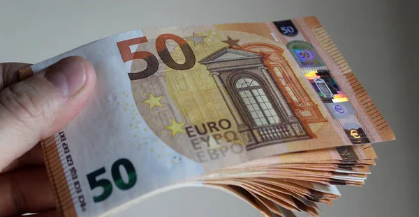 Eurobankbiljetten Bedrijfsleven Vermogen — Stockfoto