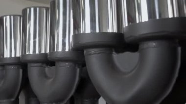 Metal hortum araba egzoz sistemi dekoratif