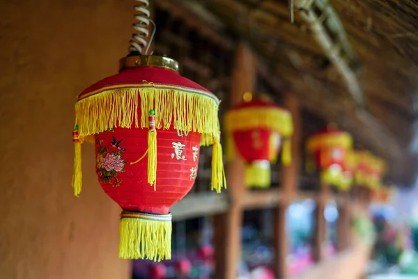 Lanternes Chinoises Sur Marché — Photo