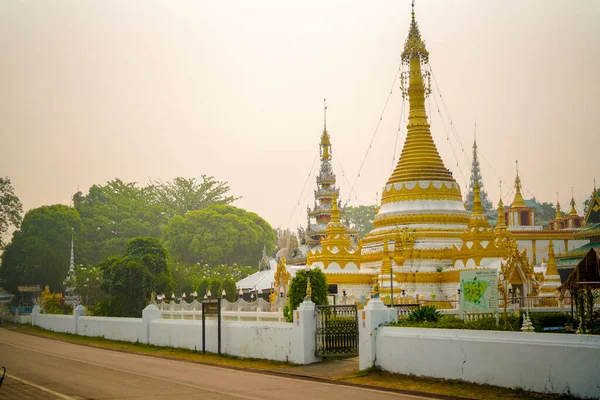 Mae Hong Son Ταϊλάνδη Μαρτίου 2019 Βουδιστικός Ναός Wat Chong — Φωτογραφία Αρχείου