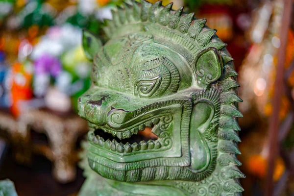 Statua Del Drago Nel Tempio Thailandia — Foto Stock