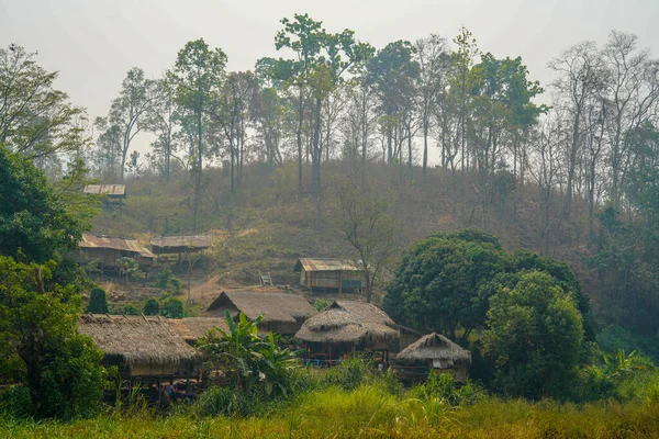 Hermosa Vista Del Pueblo Local Tailandia — Foto de Stock