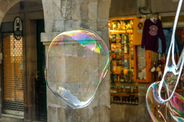 Burbuja Jabón Calle Ciudad — Foto de Stock