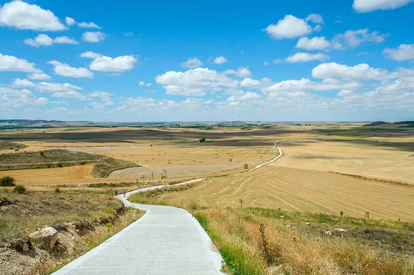 Malownicze Krajobrazy Północnej Hiszpanii Europie Słynna Droga Spacerowa Camino Santiago — Zdjęcie stockowe