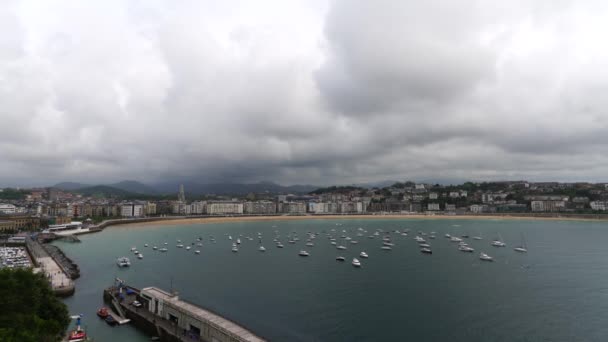 San Sebastián España Panorama — Vídeos de Stock